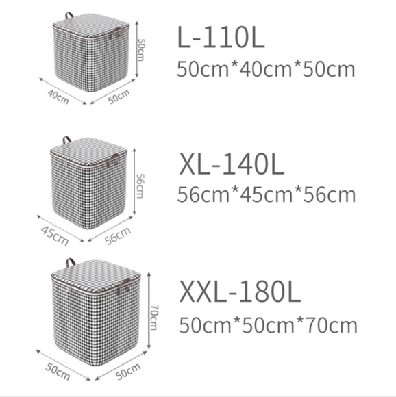 *Free with Bundle* Foldable Fabric Closet Storage Bag For Home - Size XL - Picture 2 of 2